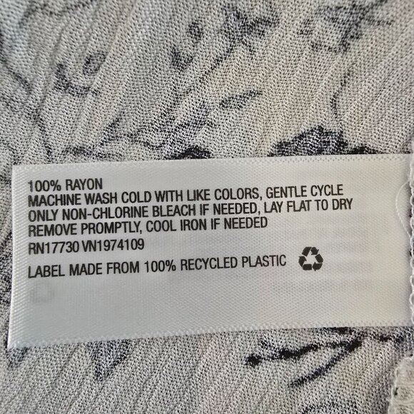 WOMENS KNOX ROSE SUMMER FLORAL PRINT BOHO STYLE DRESSS BLUE WHITE XS OVERSIZED - Picture 4 of 7